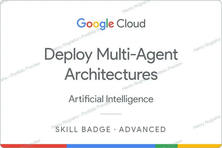 Google Cloud skill badge for deploying multi-agent architectures
